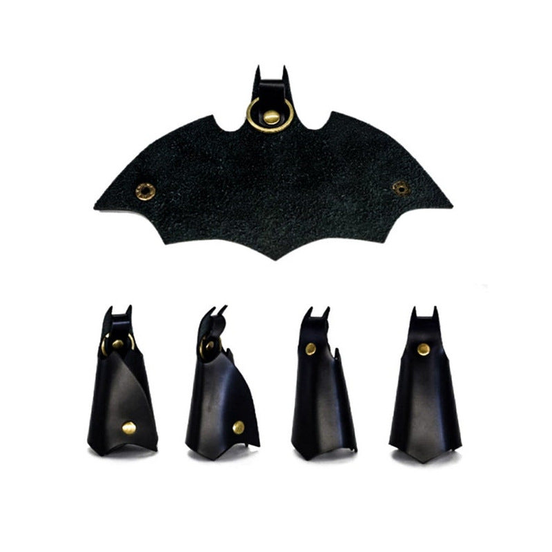 Wholesale Bat Shape Leather Keychain